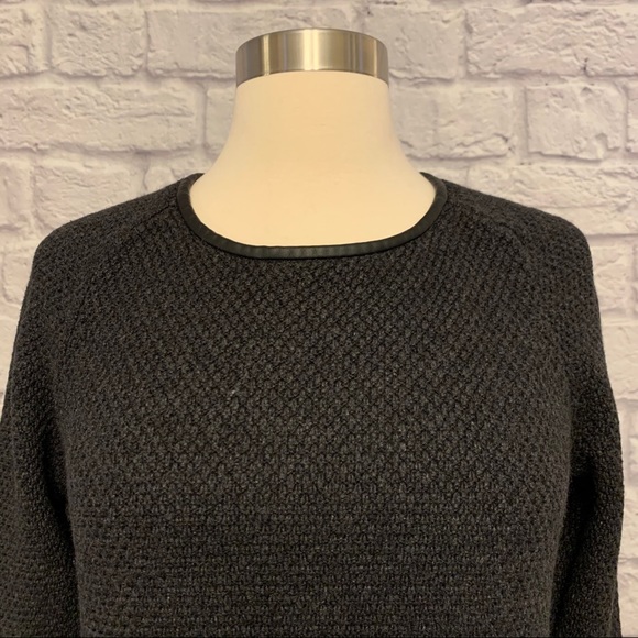 ❗️3/$20❗️Loft Charcoal Gray Sweater Dress EUC - Picture 3 of 8